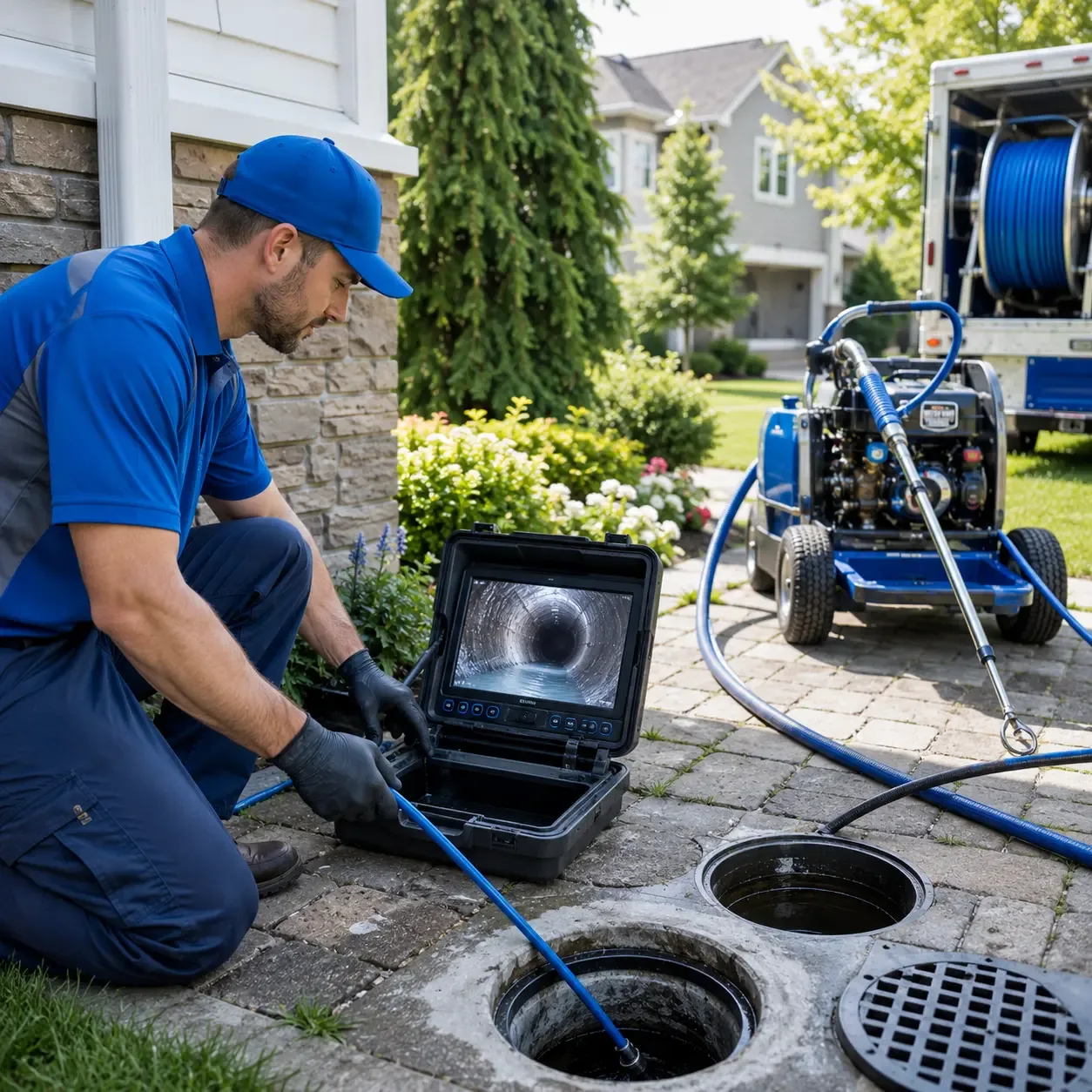 Outdoor drain cleaning professionals serving Rougon, LA