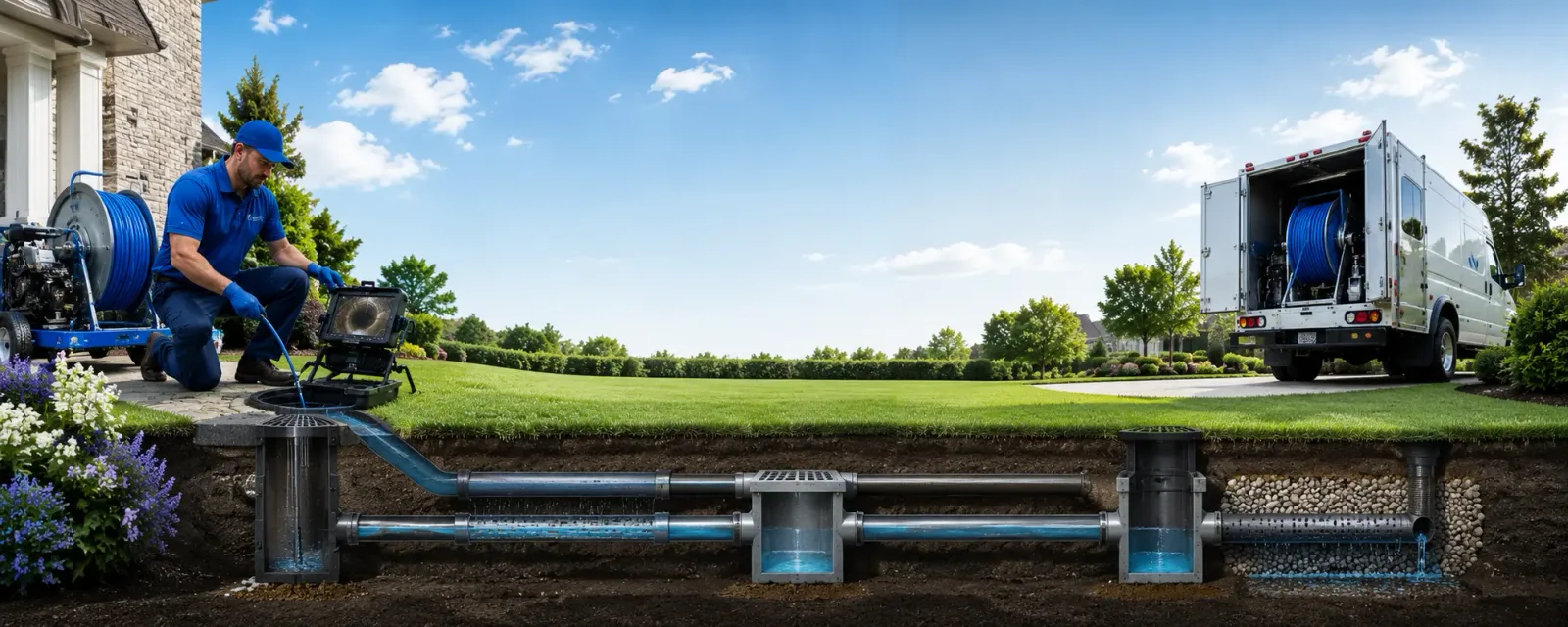 Outdoor drain cleaning information for Rougon, LA